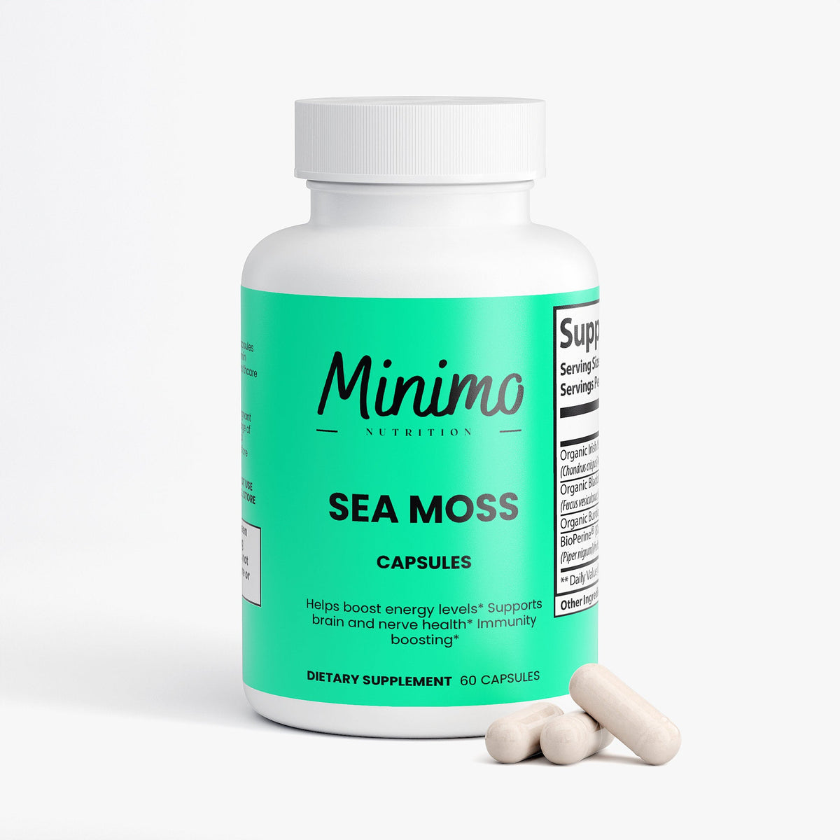 Sea Moss with Bladderwrack and Burdock Root, 60 ct.