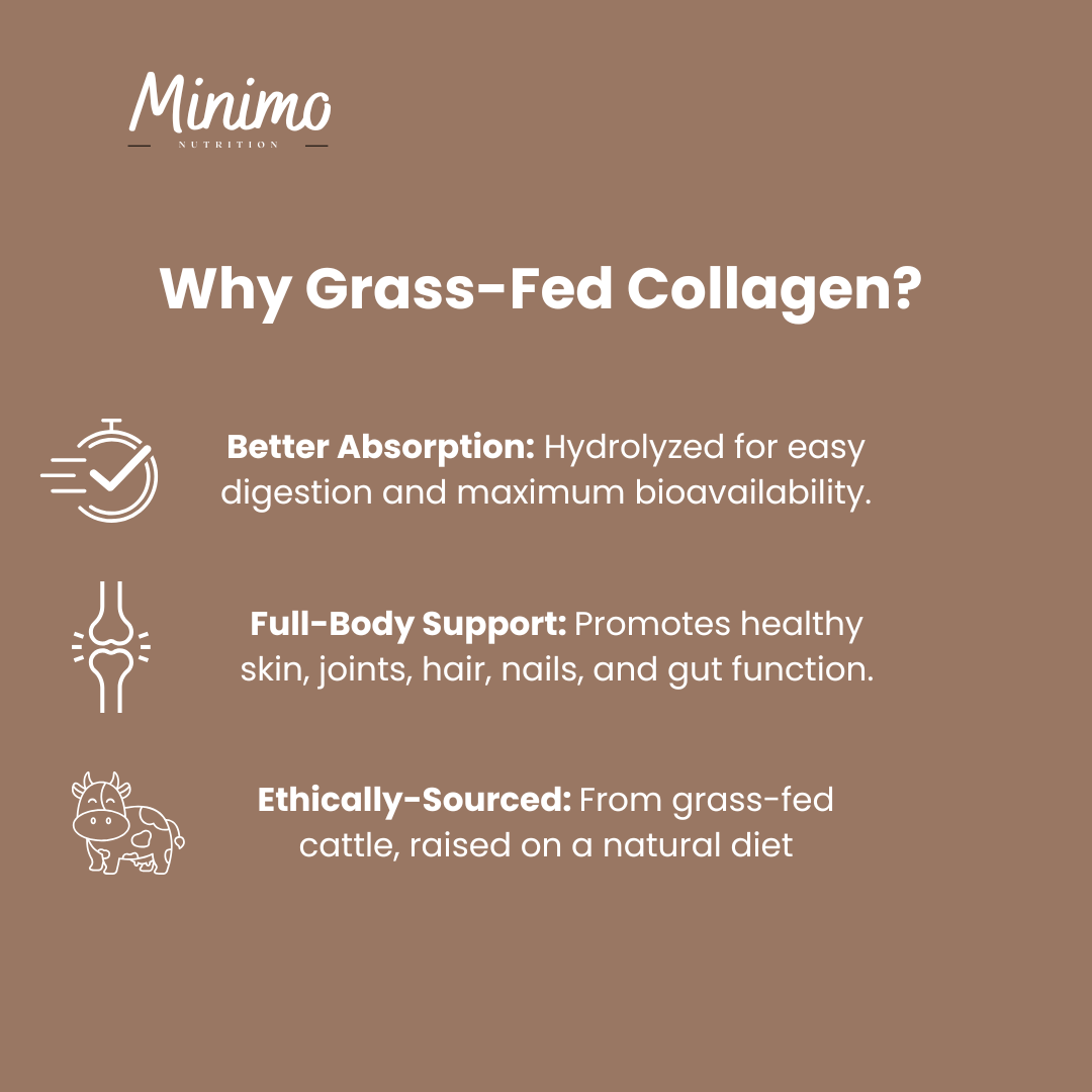 Grass-Fed Collagen Peptides Powder (Chocolate), 13.3 oz.